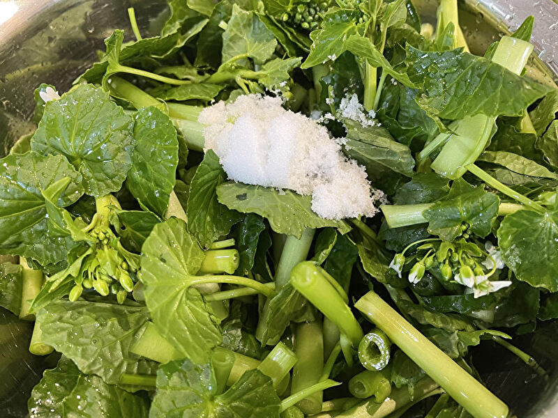 花わさび（期間限定・安曇野産本わさびの花100ｇ）※これからの時期はきざみになります。