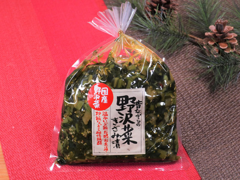 野沢菜きざみ漬（老舗「まるたか」昔ながらの野沢菜漬け）